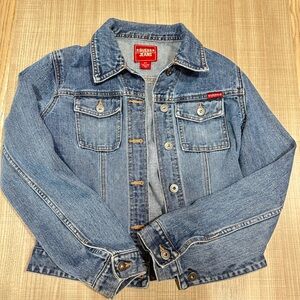 Vintage Guess Red Tag Denim Jean Jacket size S 100% Cotton No flaws